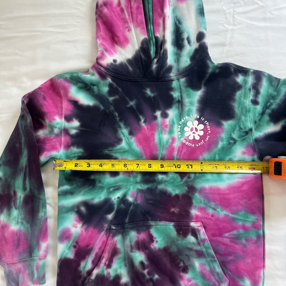 PacSun Tie-Dye Hoodie - Pink, Green, Navy - Picture 4 of 7